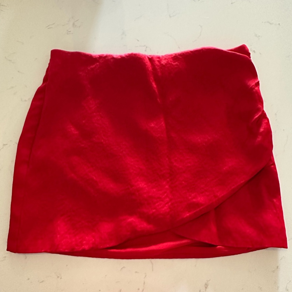 Elegant Red Women's Skirt